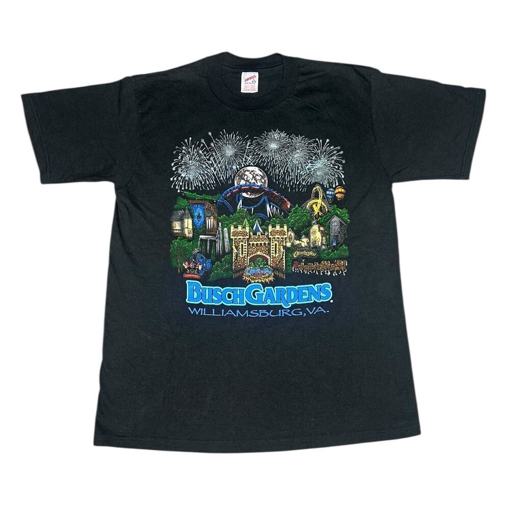 Vintage 90s Busch Gardens Amusement Park Fireworks T-Shirt